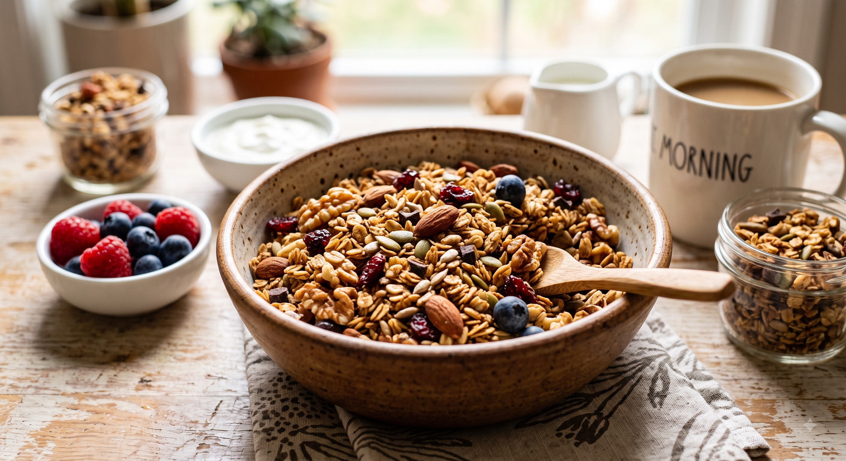 Granola Casera de Miel y Canela